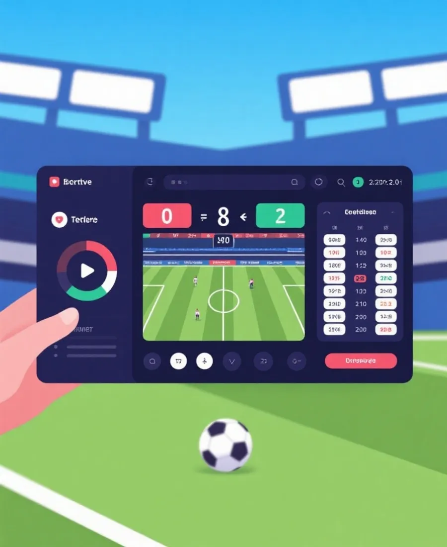 体育直播应用界面展示